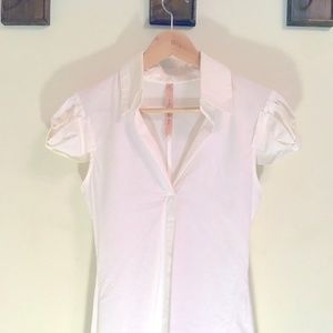 Bailey 44 White Collared Shirt-Casual or Business
